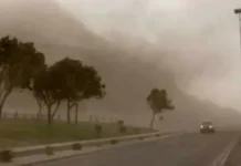 Alerta roja por vientos de más de 140 km/h en el sur del país