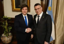 Milei recibió al canciller israelí y confirmó que viajará a Jerusalén para inaugurar la nueva embajada