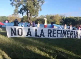 Vecinos de Gualeguaychú, Concordia y Colón marcharon en defensa del río Uruguay