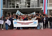 Judiciales continúan con medidas de fuerza: hoy hay retención de servicios y mañana paro de 24 horas