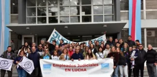 Judiciales continúan con medidas de fuerza: hoy hay retención de servicios y mañana paro de 24 horas