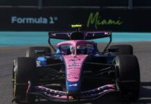 Franco Colapinto subió al puesto 7 en el GP de Miami por la sanción a Charles Leclerc