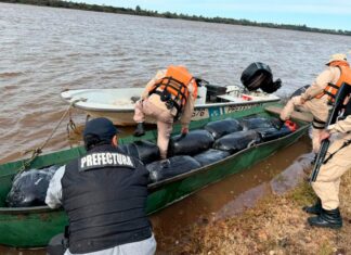 Prefectura evitó que cruzasen de Concordia a Salto con un contrabando de ropa valuada en $18 millones