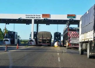 Desde este sábado aumentan las tarifas para los peajes ubicados sobre la Ruta 14