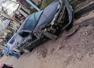 Concordia: Conductor destrozó varios autos e hirió a dos personas con una máquina vial