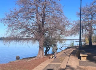 El río Uruguay también refleja altos niveles en el puerto de Concordia