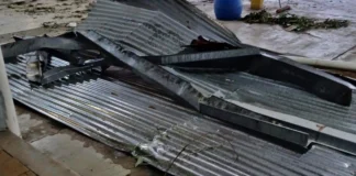 Una de las escuelas afectadas por la tormenta tuvo consecuencias en el 60% de su edificio
