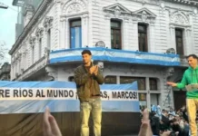 Una multitud distinguió a Marcos Senesi en Concordia