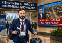 Azcué en Panamá mientras los concordienses «pagan el arroz en cuotas»