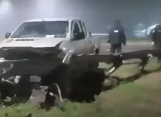 Conductor borracho chocó el guardarrail en el acceso a Villaguay: tenía 2,36 de alcoholemia