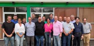 Bordet, Giano, Gay, Cresto y Busti, se reunieron en el Sindicato Luz y Fuerza este viernes