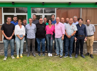 Bordet, Giano, Gay, Cresto y Busti, se reunieron en el Sindicato Luz y Fuerza este viernes