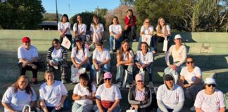 Mujeres de Puerto Yeruá salieron a la calle a concientizar sobre el cáncer de mamas