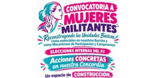 En Concordia se realizará un encuentro de mujeres militantes de todos los espacios del peronismo