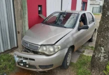 Un conductor alcoholizado chocó contra la pared y la vidriera de una verdulería