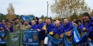 Ucrania celebró la liberación de 270 prisioneros de guerra que estaban en cautiverio ruso